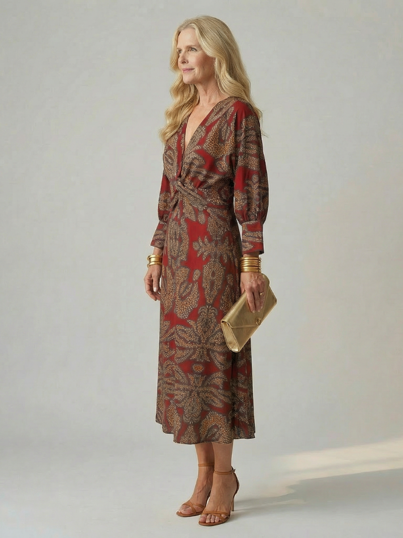 Valentina - Vestido Midi Cruzado