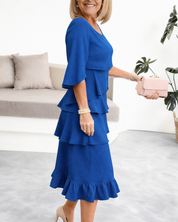 Margaret | Vestido Midi com Volantes para Mulher