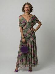 Daniela - Vestido Midi de Estilo Espanhol