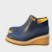 Bianca | Botas de Couro de Luxo em Bege e Preto, do 35 ao 43