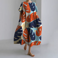 Lili - Vestido feminino vermelho e azul
