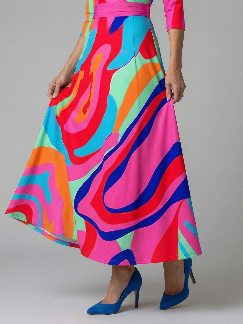 Andrea - Vestido Midi com Decote Cruzado