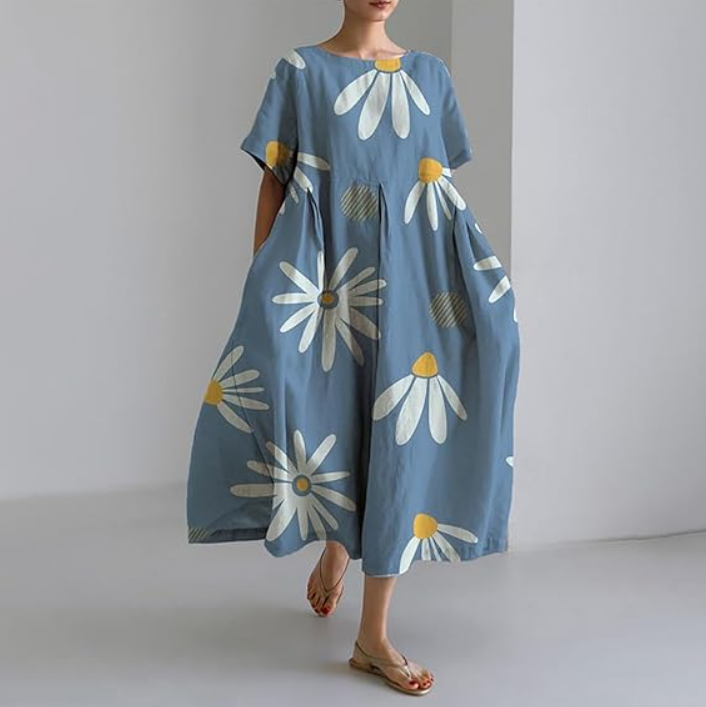 Harper - Vestido Feminino Flor Branca