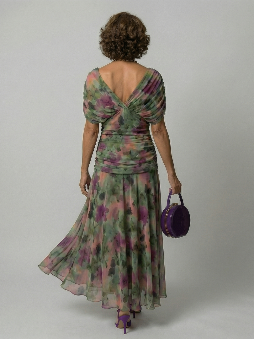 Daniela - Vestido Midi de Estilo Espanhol