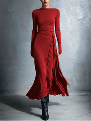 Naiara ❘ Vestido maxi com nó lateral para Mulher
