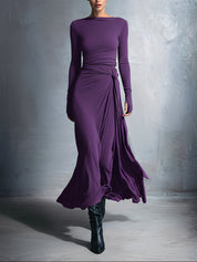 Naiara ❘ Vestido maxi com nó lateral para Mulher