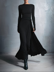 Naiara ❘ Vestido maxi com nó lateral para Mulher