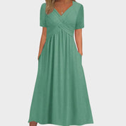 Teresa - Vestido confortável com decote em V