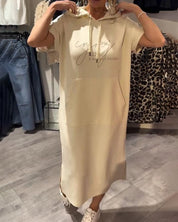 Saskia™ | Vestido casual com capuz