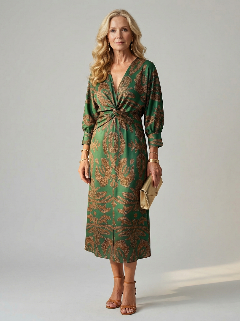 Valentina - Vestido Midi Cruzado