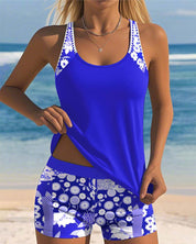 Laura - Conjunto de biquíni de duas peças com estampa floral