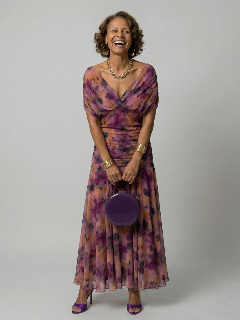 Daniela - Vestido Midi de Estilo Espanhol