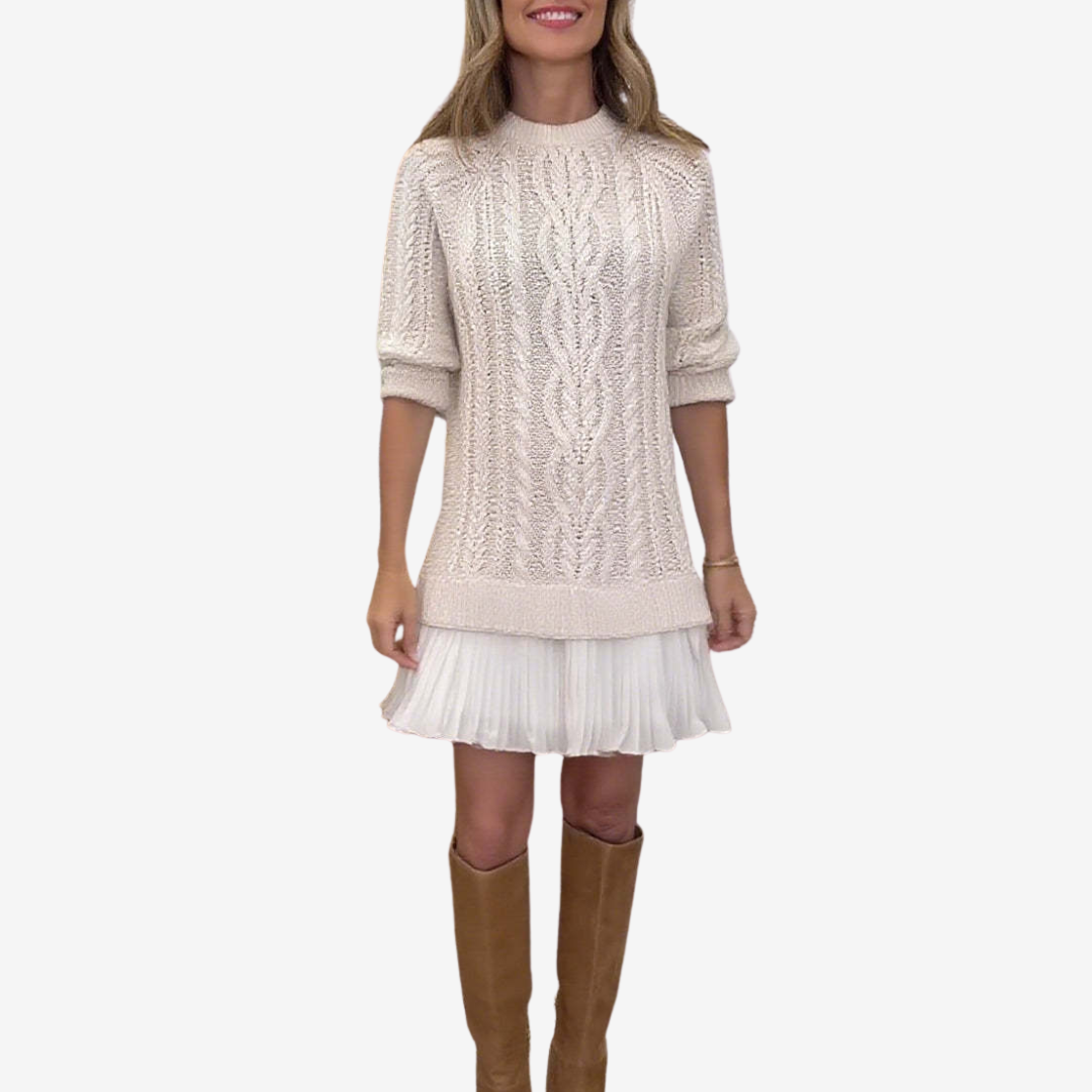 Gaëlle™ Vestido suéter de malha