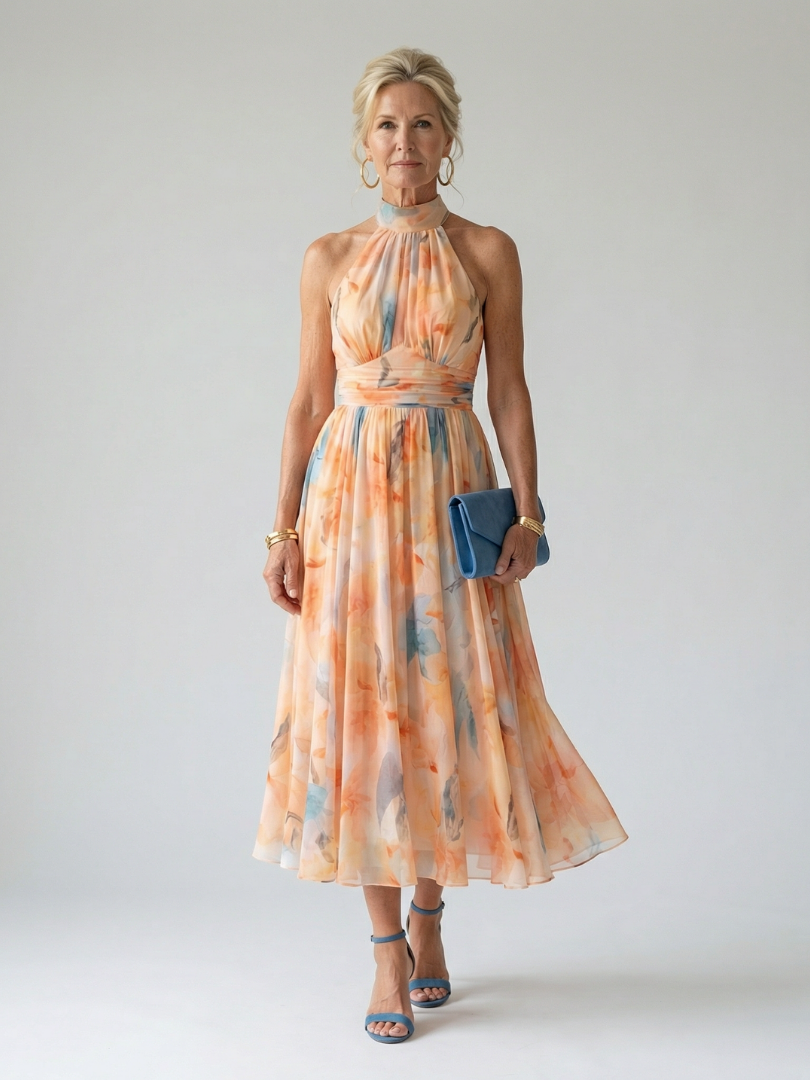Lucía - Vestido Midi Halter