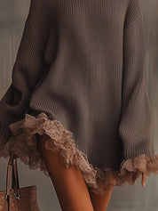 Robe de malha com volantes — Doce, quente & romântica