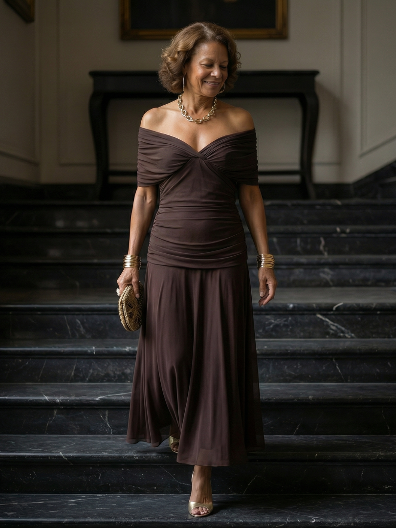 Daniela - Vestido Midi de Estilo Espanhol