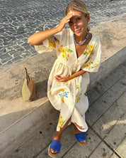 ANNI – Vestido de verão com estampado