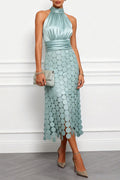 Lau - Vestido midi Céline elegante para cerimónia para Mulher