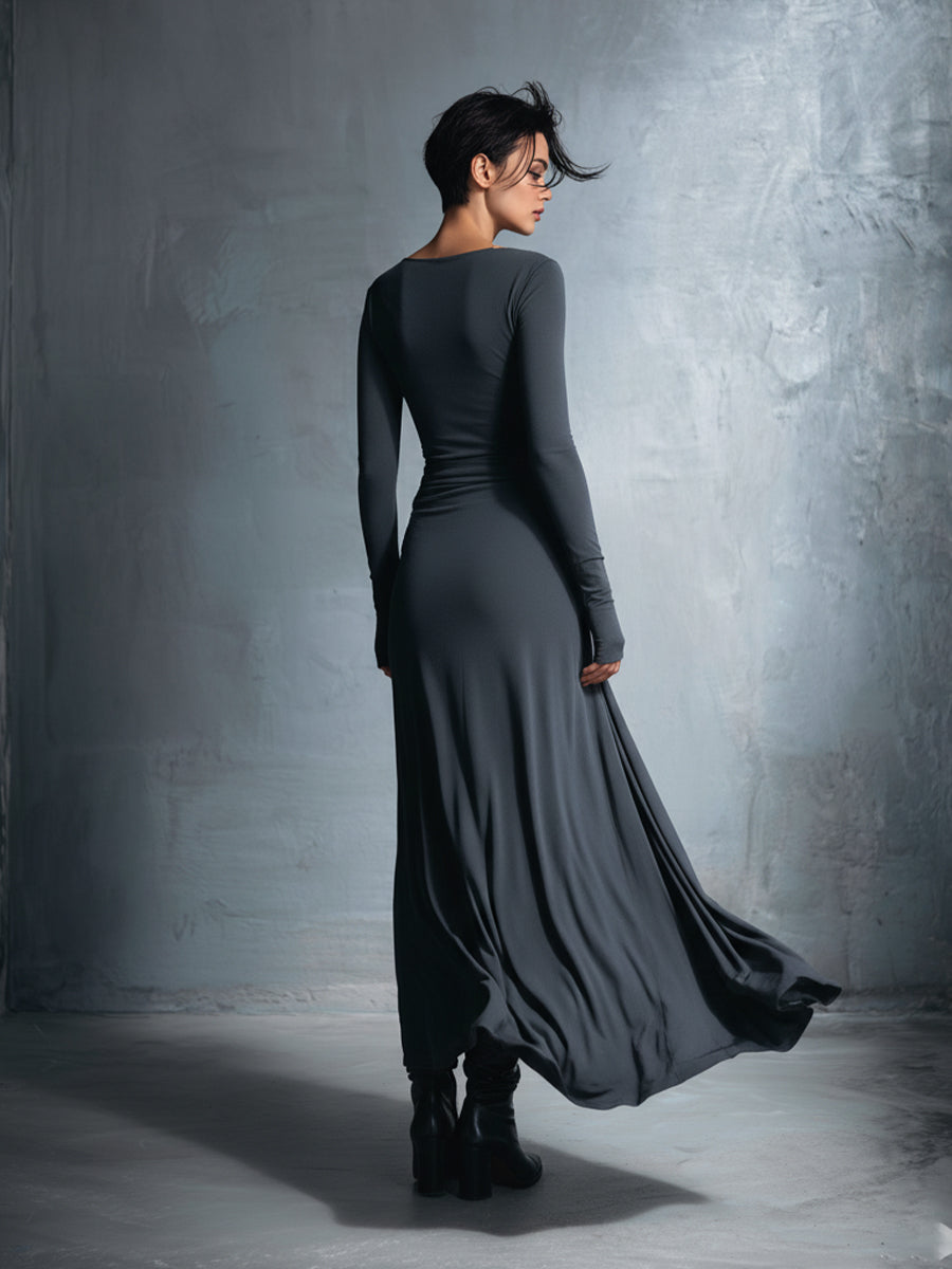 Naiara ❘ Vestido maxi com nó lateral para Mulher