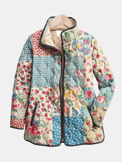 Teresa | Casaco Acolchoado Patchwork Floral
