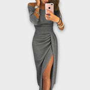 Lena - Vestido elegante sem ombros
