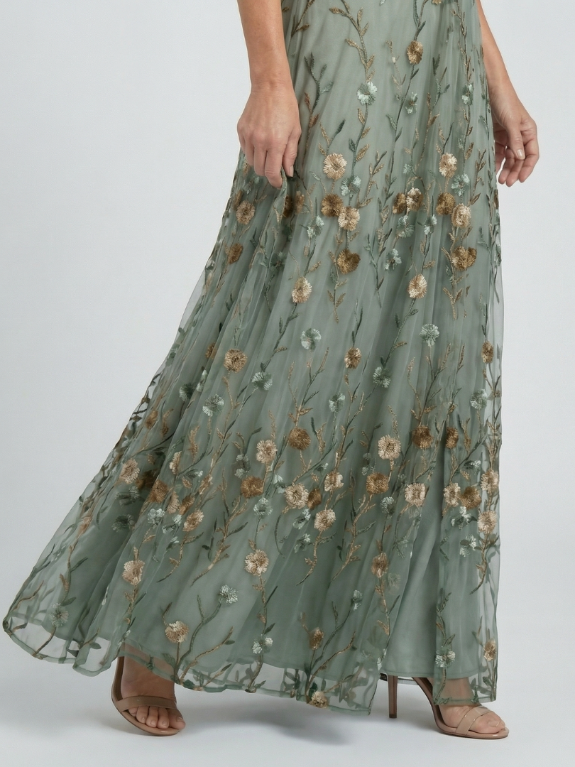 Valeria - Vestido Maxi Halter Floral