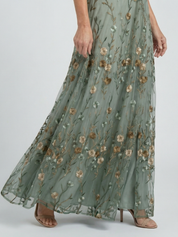 Valeria - Vestido Maxi Halter Floral