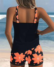 Mariana - Tankini sem mangas com decote em U