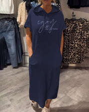 Saskia™ | Vestido casual com capuz