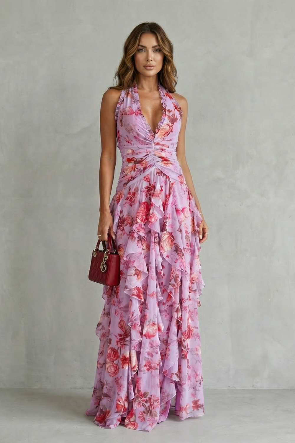 Belladina – Vestido de rosas românticas para Mulher