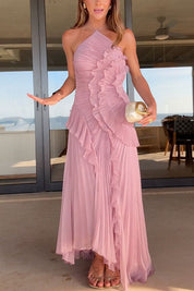 Rosé - Vestido Longo Plissado