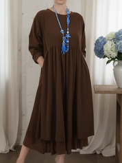 Melvaria | Vestido Midi Relaxado