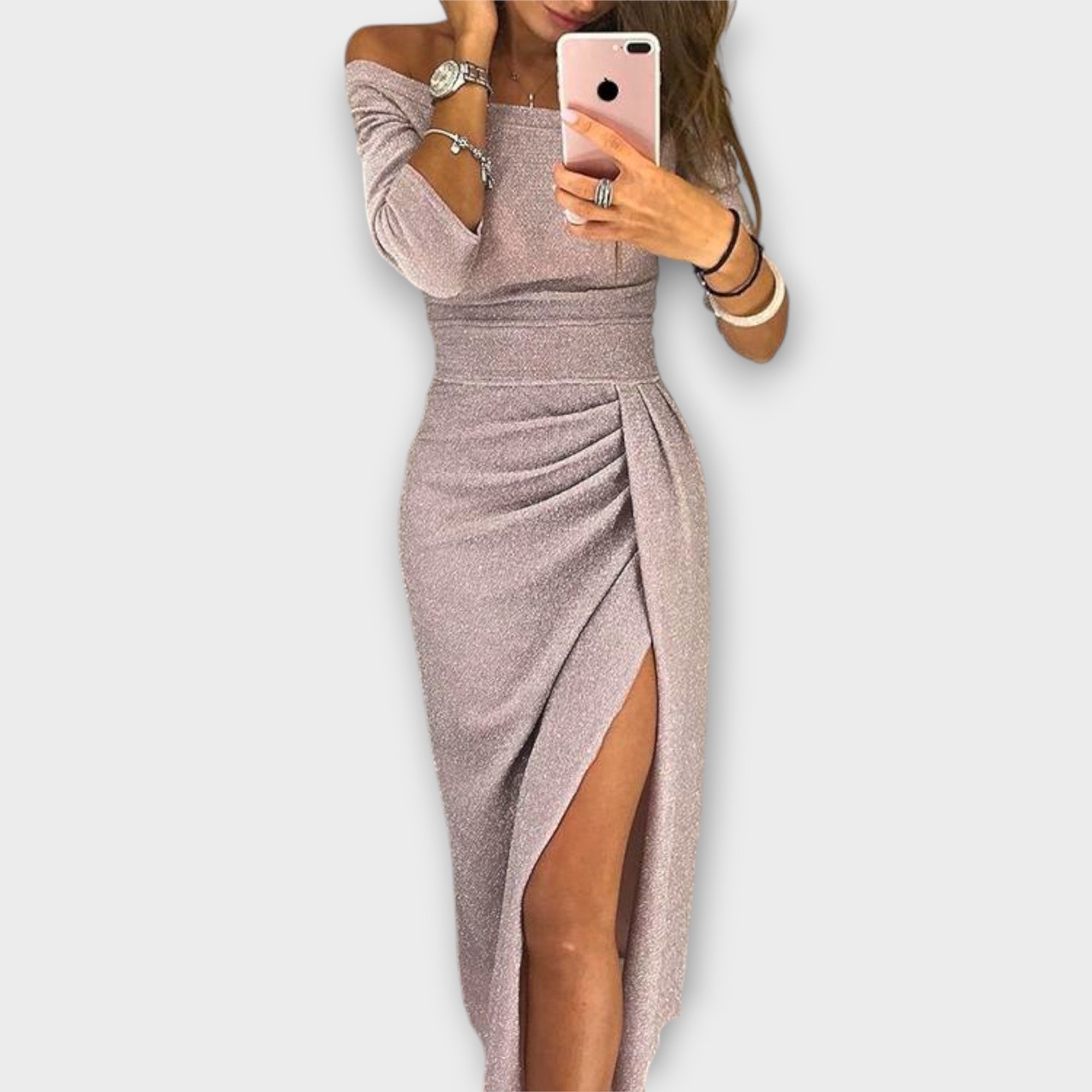 Lena - Vestido elegante sem ombros