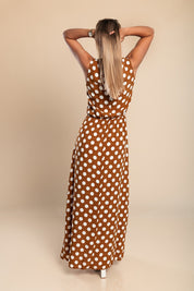 Hannah™ | Vestido longo de bolinhas da Lina