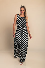 Hannah™ | Vestido longo de bolinhas da Lina