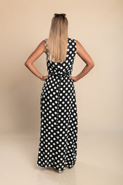 Hannah™ | Vestido longo de bolinhas da Lina
