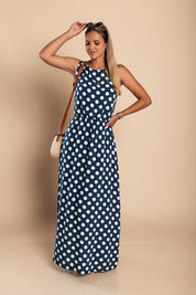 Hannah™ | Vestido longo de bolinhas da Lina