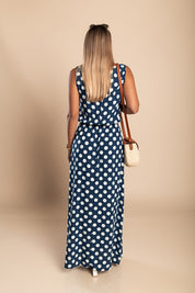 Hannah™ | Vestido longo de bolinhas da Lina