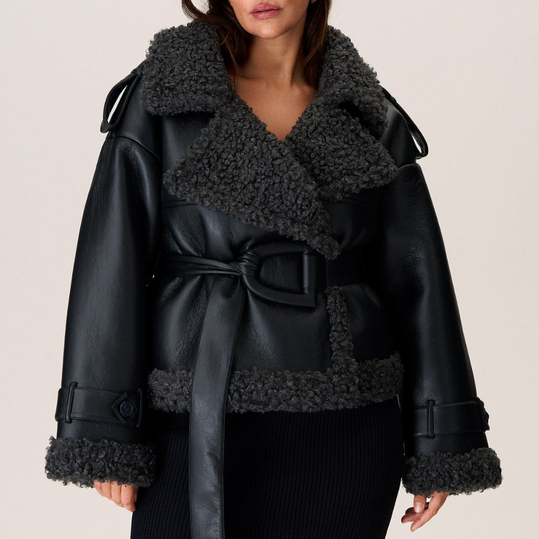 Elvira | Casaco de Shearling com Cinto