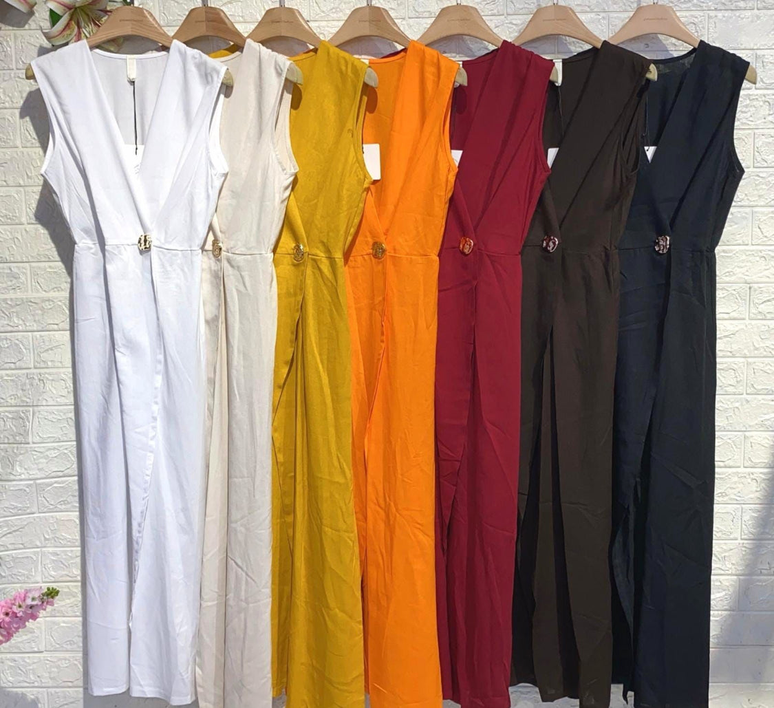 Conny - Vestido longo em materiais premium