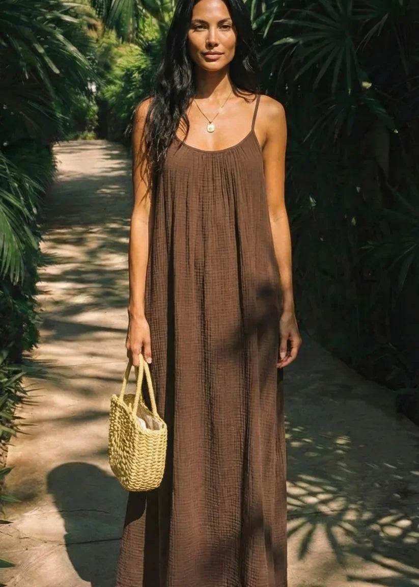 Elara - Vestido de costas nu ajustável para Mulher