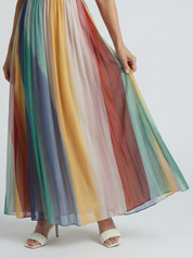 Carolina - Vestido Maxi às Riscas