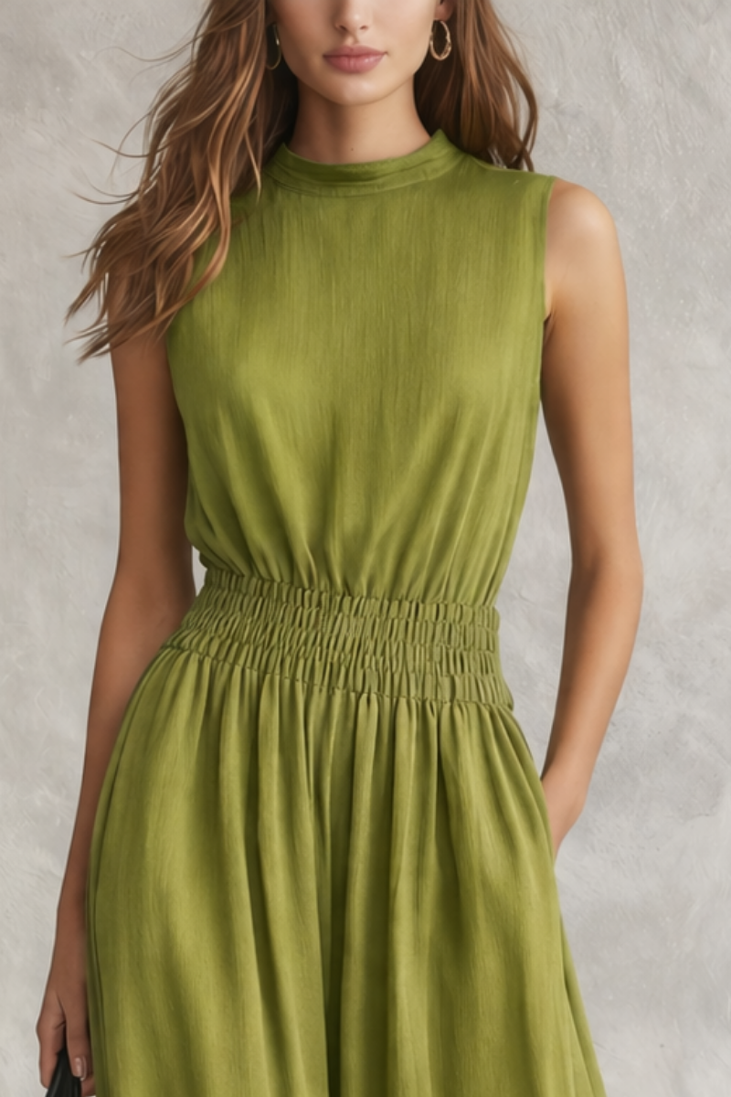Silvina | Vestido Maxi com Cintura Smocked que Liberta e Define ao Mesmo Tempo