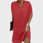 Helena - Vestido Elegante com Mangas Abertas