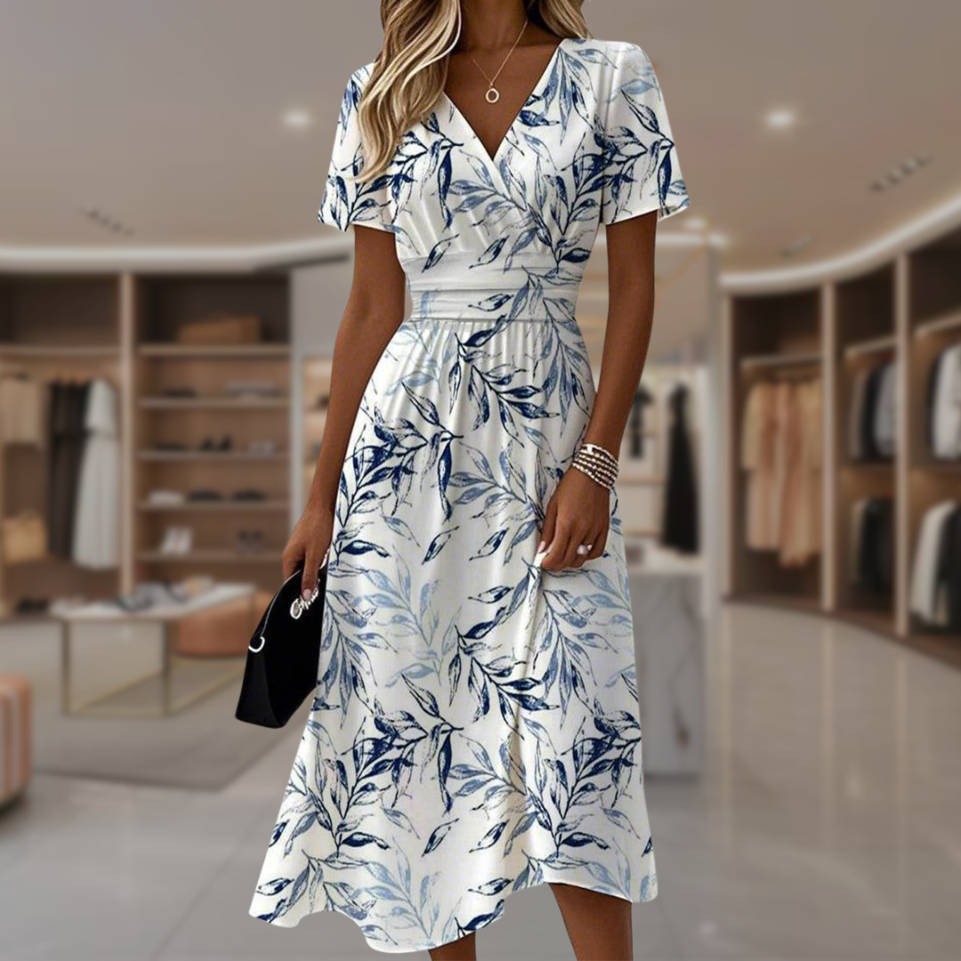 Brites | Vestido Floral Wrap com Saia Drapeada