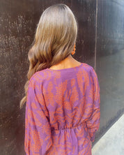 Natália | Vestido Midi Boho em Algodão com Estampa Étnica | Éloren Lisboa