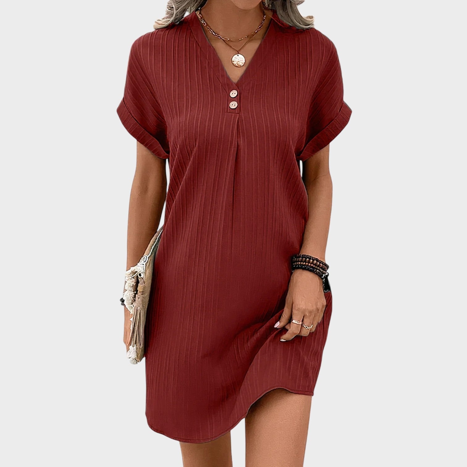 Luna - Vestido com Decote em V