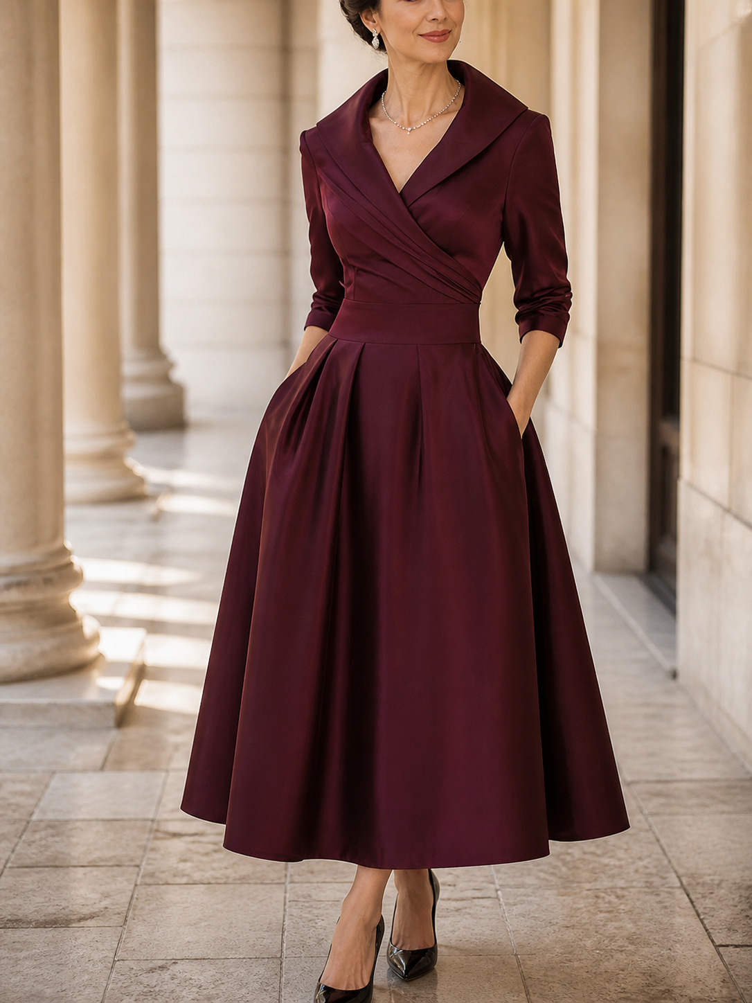 Élodie - Vestido midi de Mulher