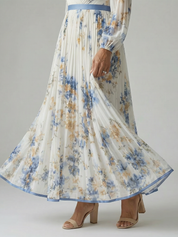 Natalia - Vestido Midi Envolvente Plissado