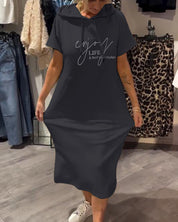 Saskia™ | Vestido casual com capuz